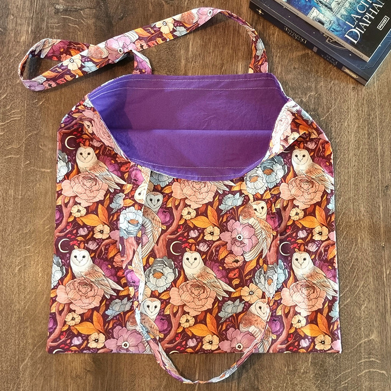 Totebag Chouettes Fleuries